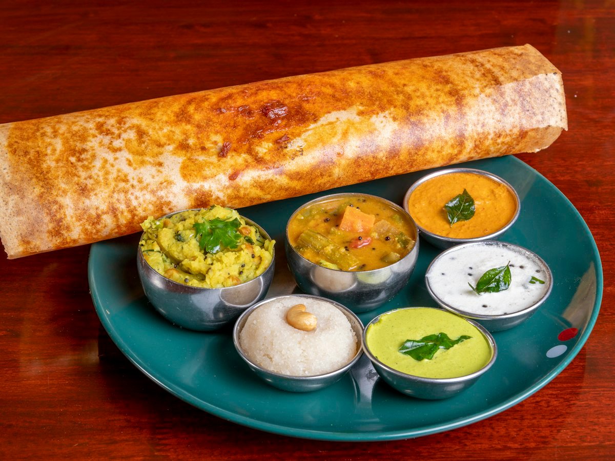 South Indian dosa station