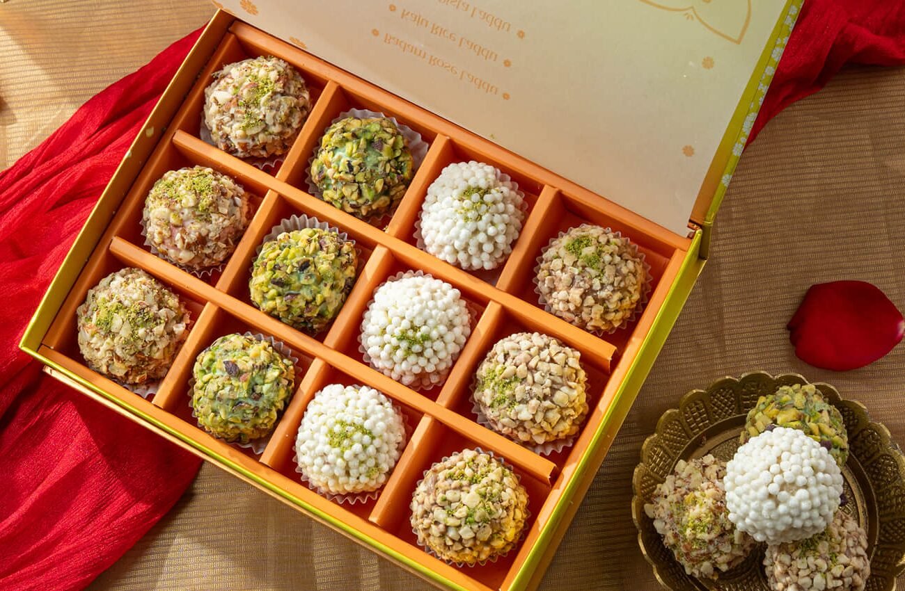 Ladoo boxes prepared in quantity